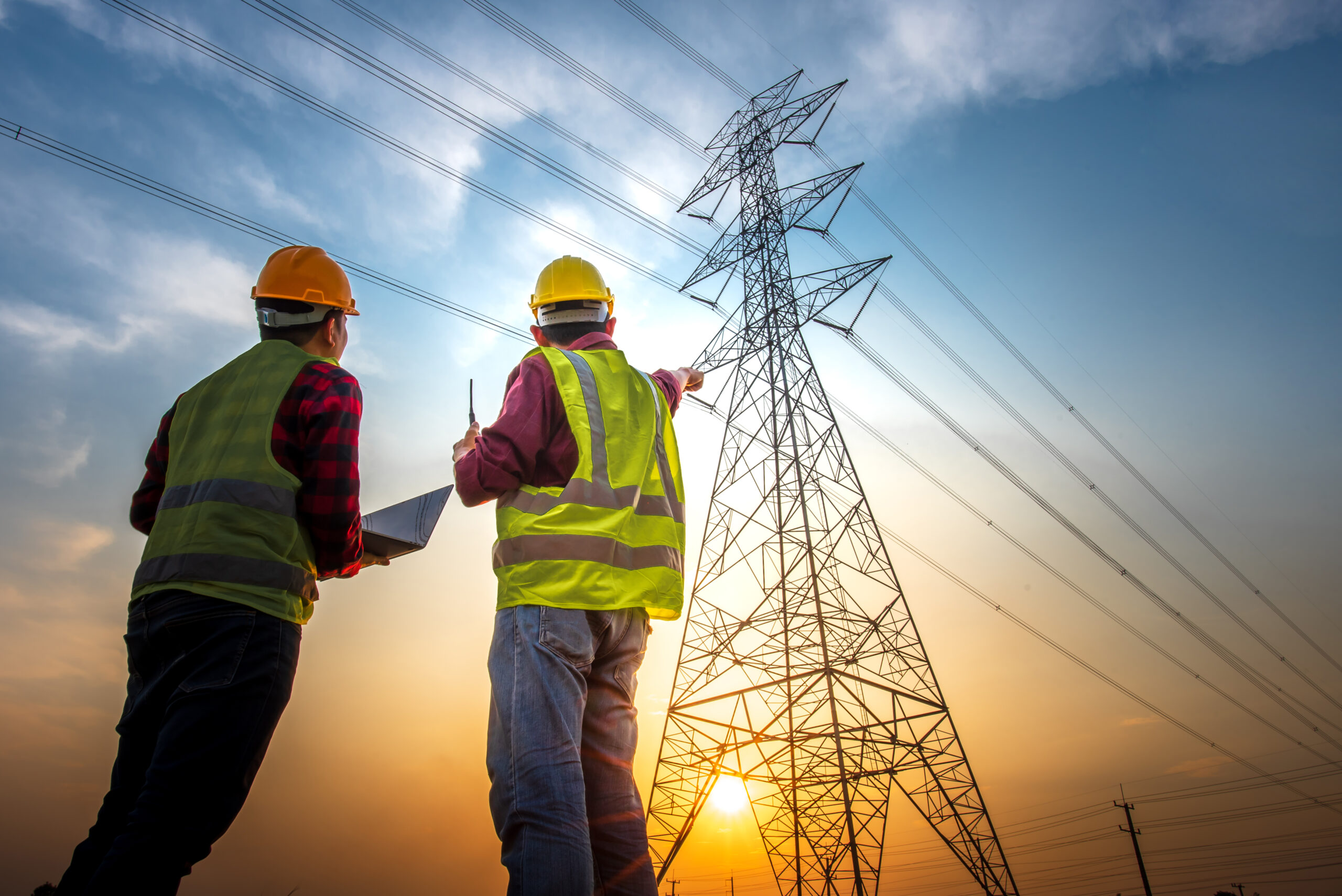 Picture,Of,Two,Electrical,Engineers,Using,A,Notebook,Computer,Standing Picture,Of,Two,Electrical,Engineers,Using,A,Notebook,Computer,Standing